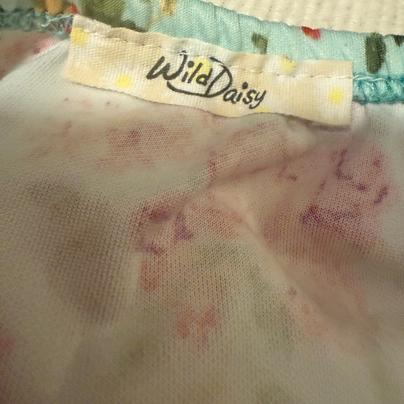 Wild Daisy Strapless Floral Fit & Flare Dress with Black Lace Waist – Size S - Picture 3 of 8